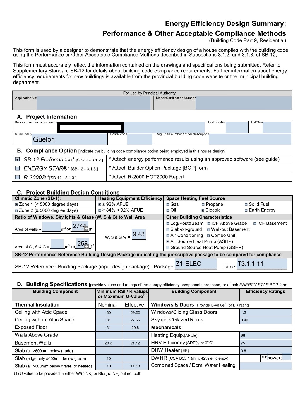 Application for an Ontario Building Permit